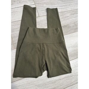 Aerie Offline OG Leggings Hi-Rise XS Short‎ Olive Green Yoga Pants